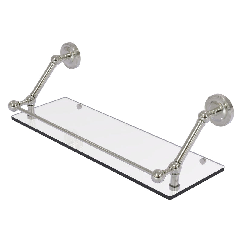 Prestige Regal Floating Glass Shelf with Gallery Rail