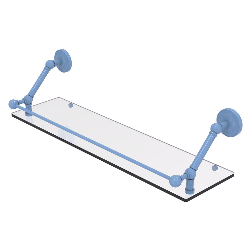 Prestige Regal Floating Glass Shelf with Gallery Rail