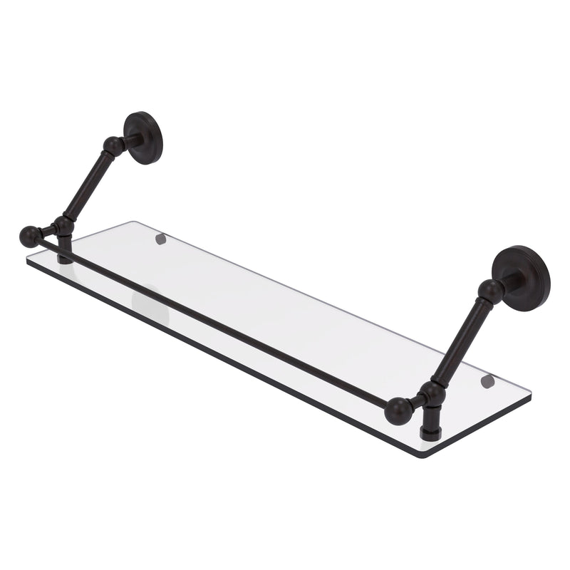 Prestige Regal Floating Glass Shelf with Gallery Rail