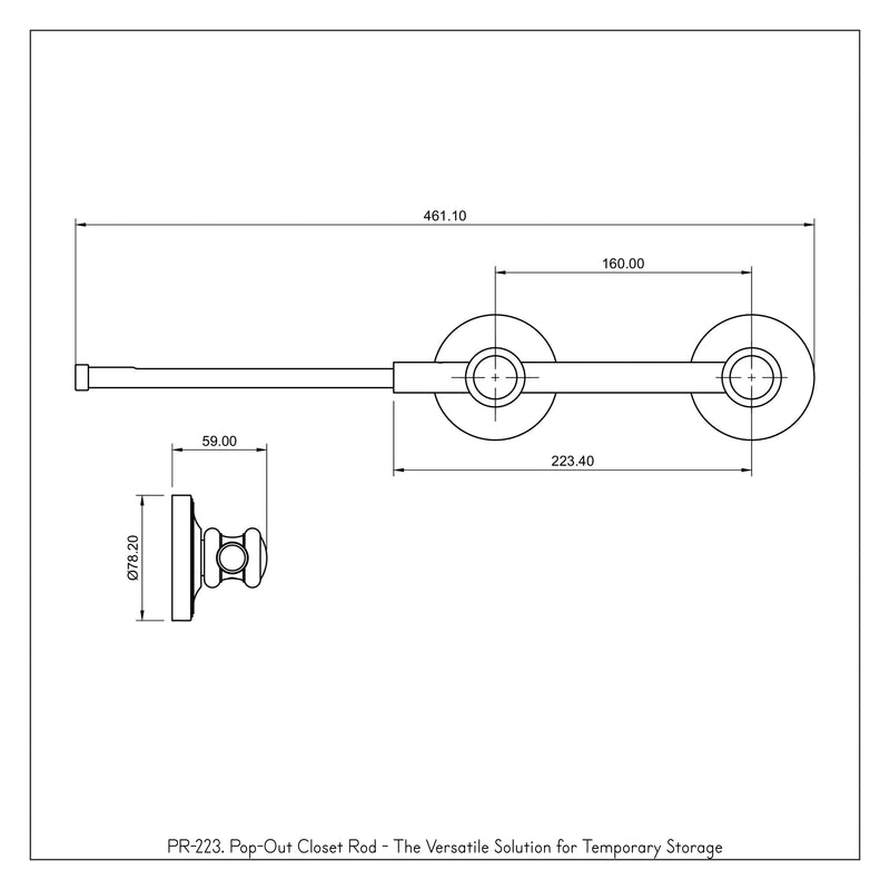 Pop-Out Closet Rod - The Versatile Solution for Temporary Storage