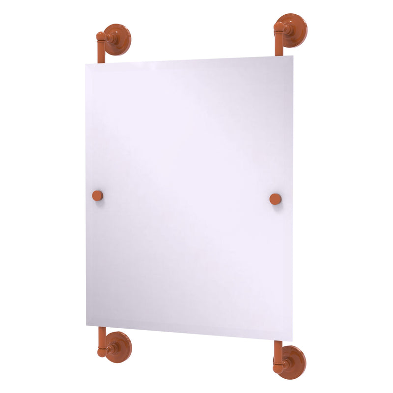 Prestige Regal Collection Rectangular Frameless Rail Mounted Mirror