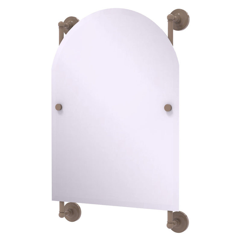 Prestige Regal Collection Arched Top Frameless Rail Mounted Mirror