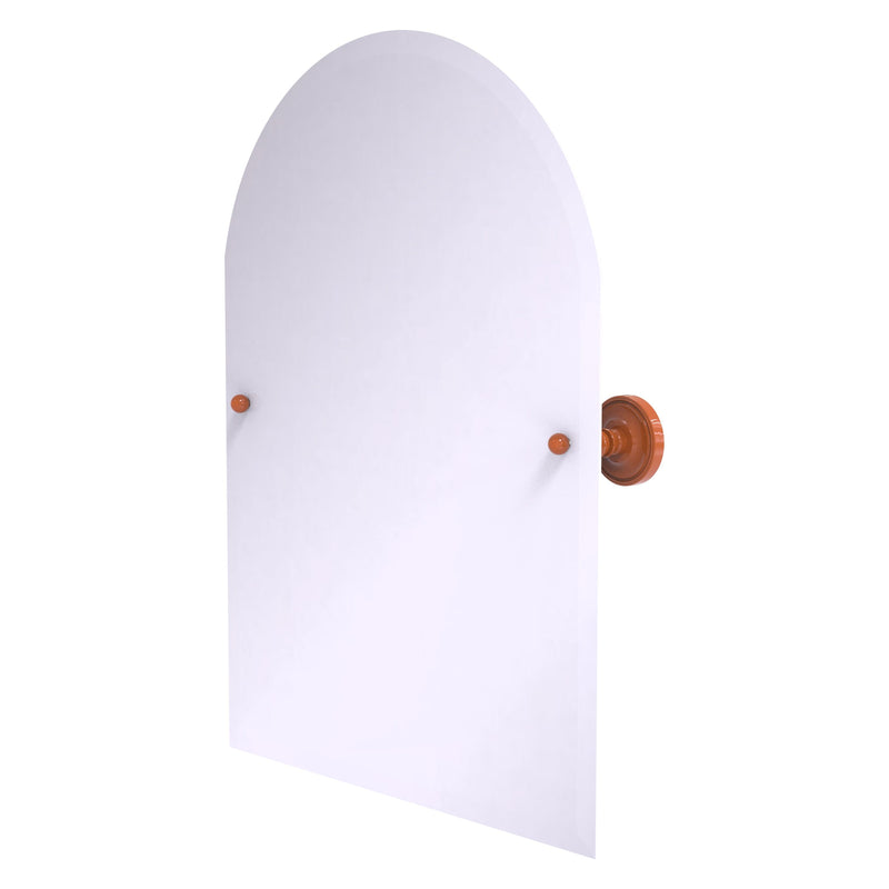 Frameless Arched Top Tilt Mirror with Beveled Edge