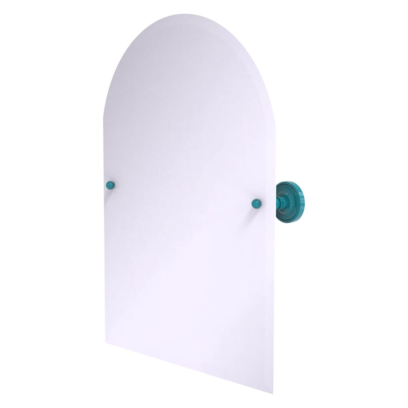 Frameless Arched Top Tilt Mirror with Beveled Edge