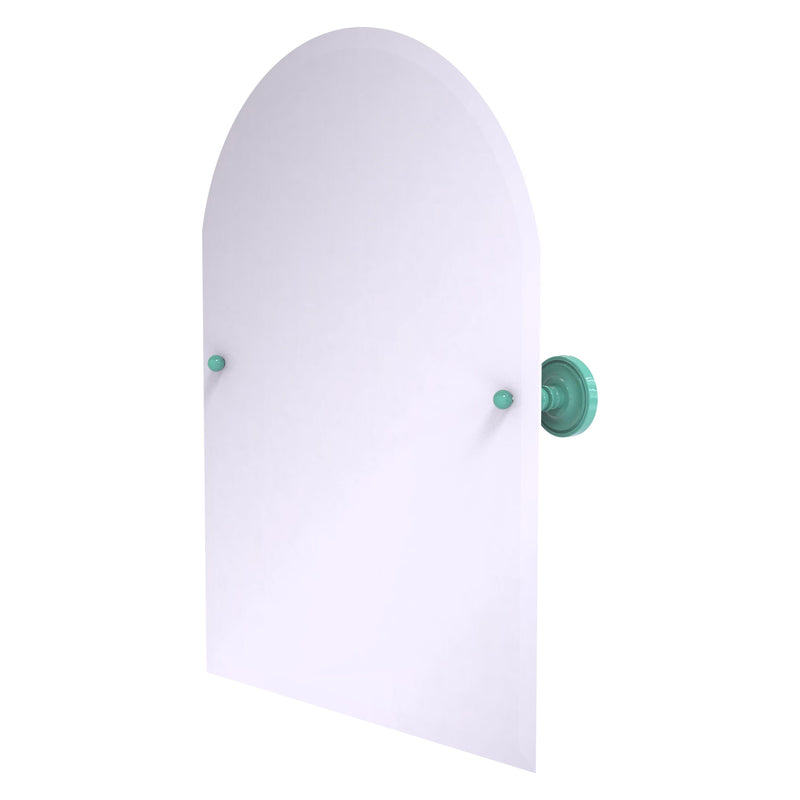 Frameless Arched Top Tilt Mirror with Beveled Edge