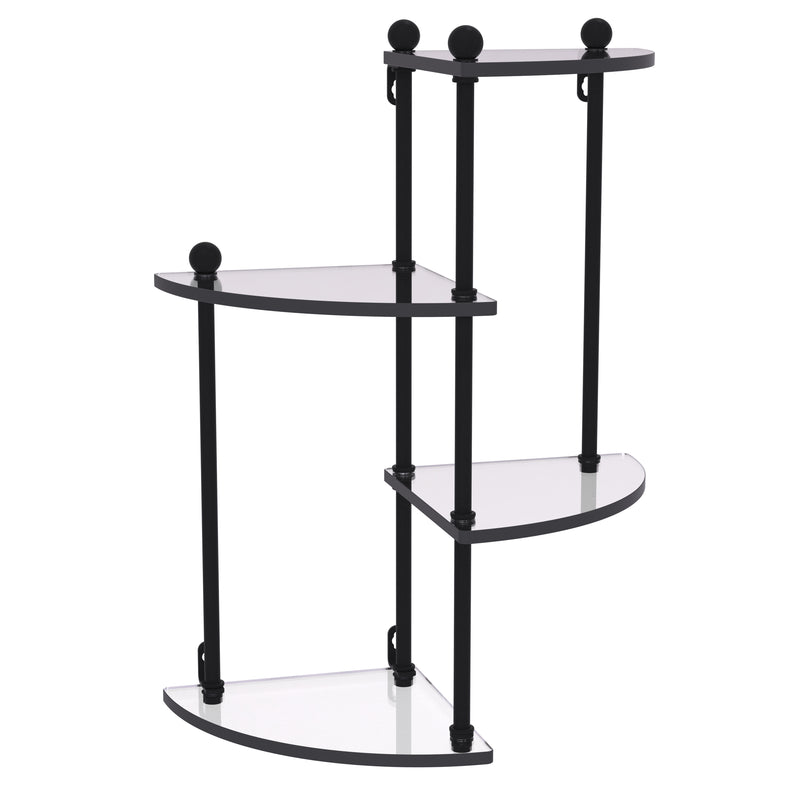 Prestige Regal 4 Tier Glass Wall Shelf