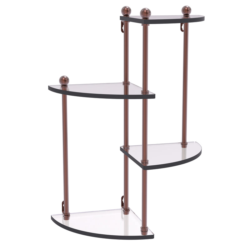 Prestige Regal 4 Tier Glass Wall Shelf