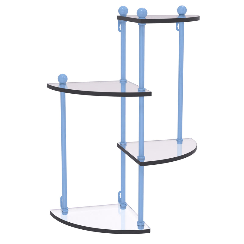 Prestige Regal 4 Tier Glass Wall Shelf