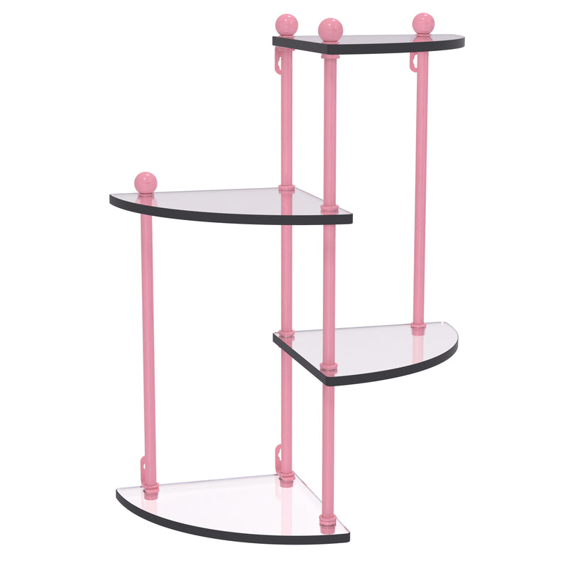 Prestige Regal 4 Tier Glass Wall Shelf