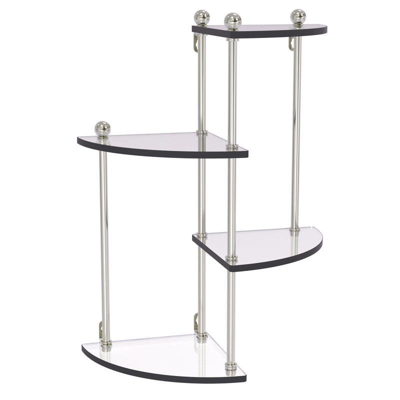 Prestige Regal 4 Tier Glass Wall Shelf