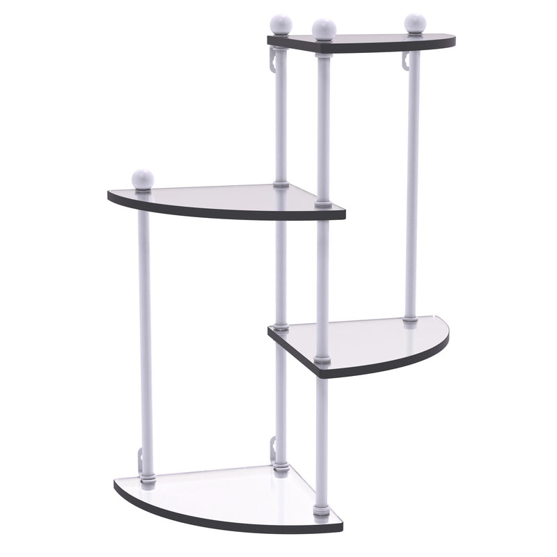 Prestige Regal 4 Tier Glass Wall Shelf