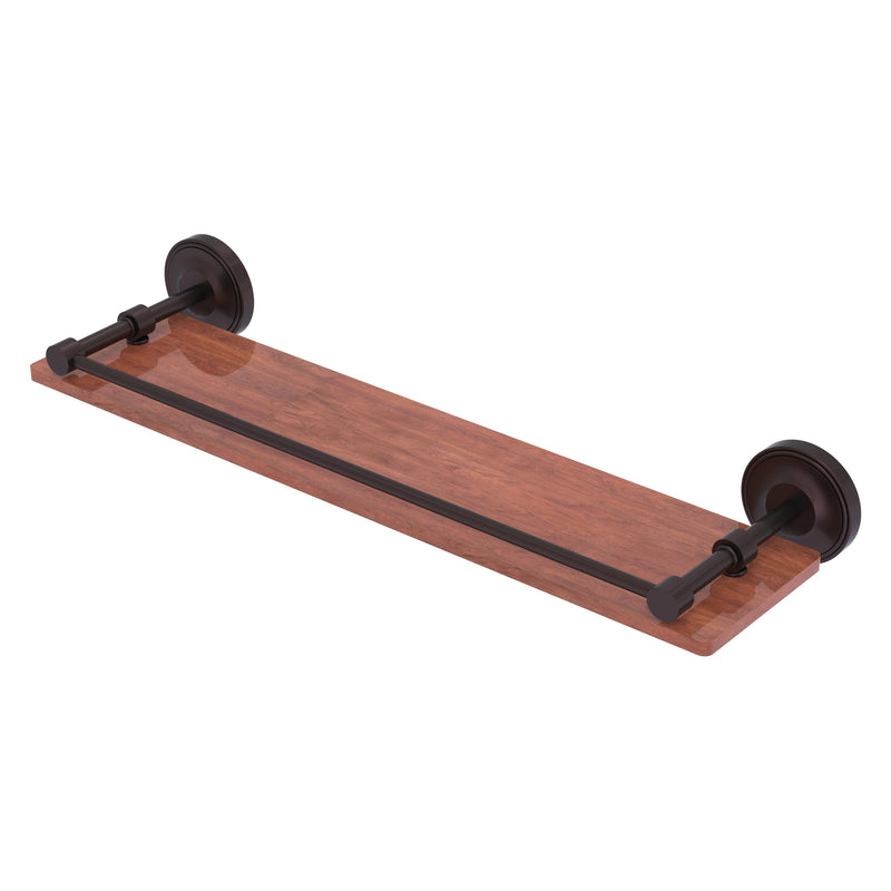 Prestige Regal Collection Solid IPE Ironwood Shelf with Gallery Rail