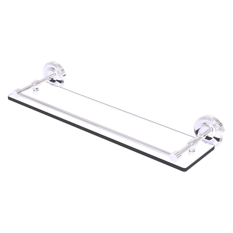 Prestige Regal Collection Glass Shelf with Gallery Rail