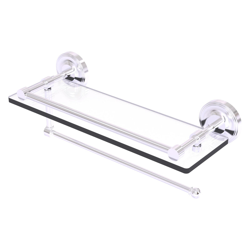 Prestige Regal Collection Paper Towel Holder with Gallery Rail Glass Shelf