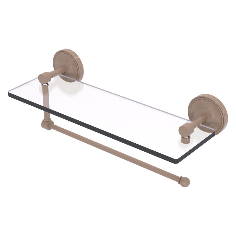 Prestige Regal Collection Paper Towel Holder with Glass Shelf