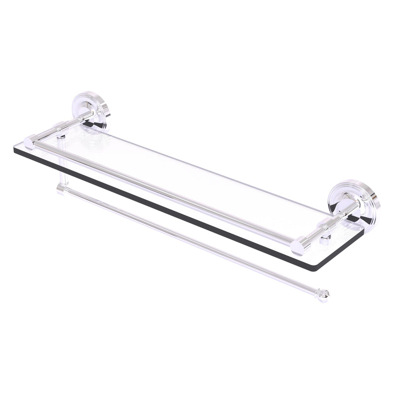 Prestige Regal Collection Paper Towel Holder with Gallery Rail Glass Shelf