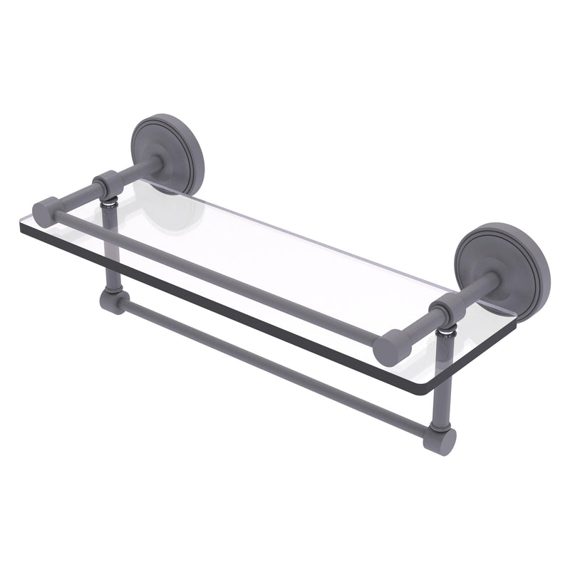 Prestige Regal Collection Gallery Rail Glass Shelf with Towel Bar