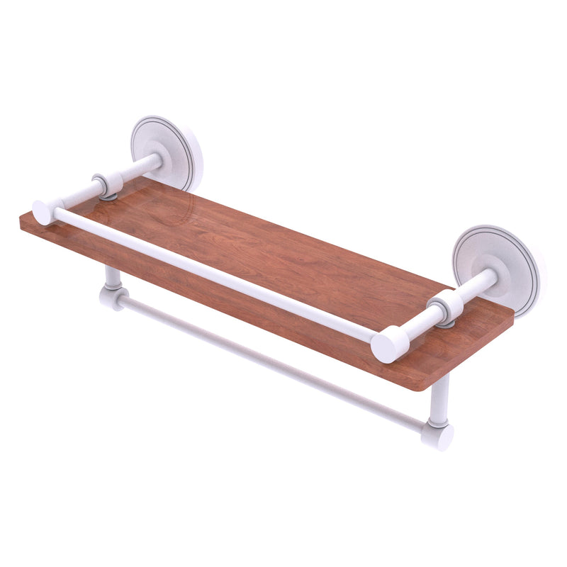 Prestige Regal Collection IPE Ironwood Shelf with Gallery Rail and Towel Bar