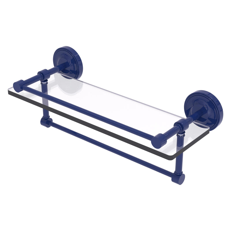 Prestige Regal Collection Gallery Rail Glass Shelf with Towel Bar