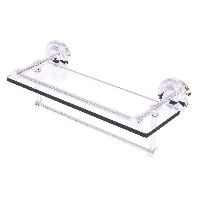 Prestige Regal Collection Gallery Rail Glass Shelf with Towel Bar