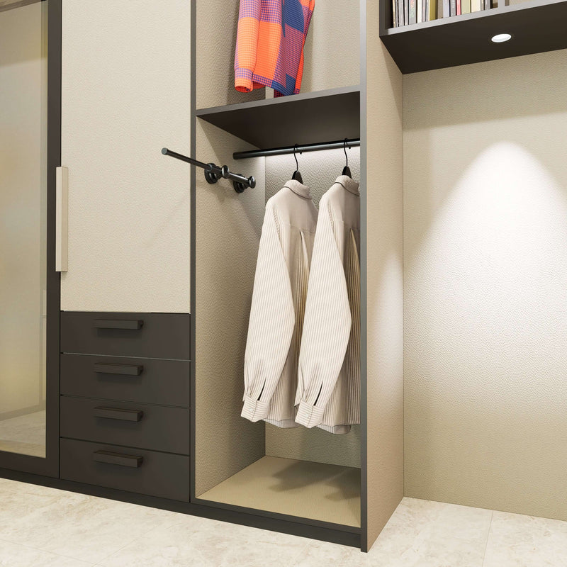 Retractable Closet Valet Rod - Perfect for Steaming & Temporary Hanging