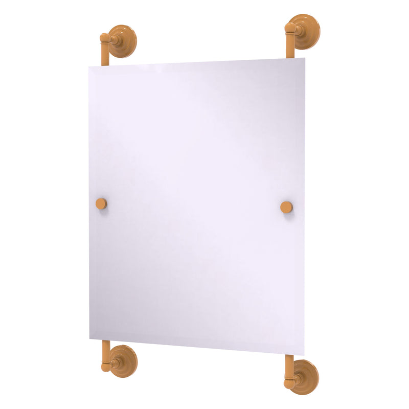 Que New Collection Rectangular Frameless Rail Mounted Mirror