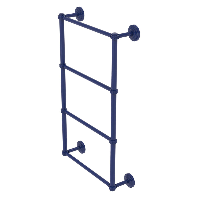 Que New Collection 4 Tier Ladder Towel Bar with Grooved Accents