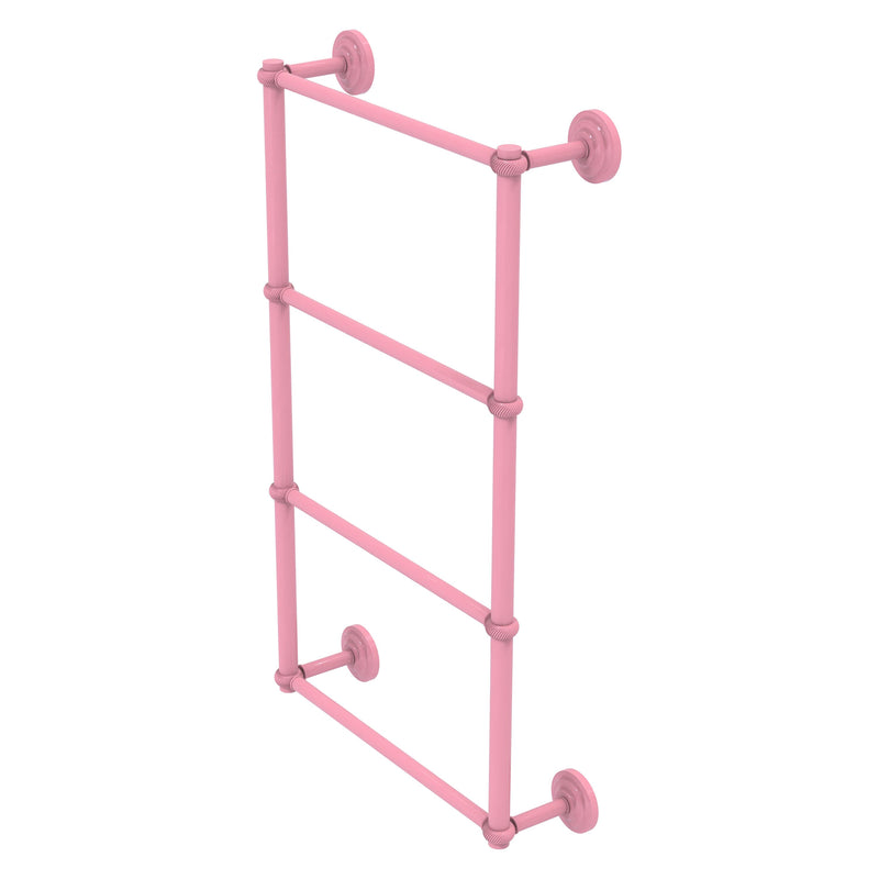 Que New Collection 4 Tier Ladder Towel Bar with Twisted Accents