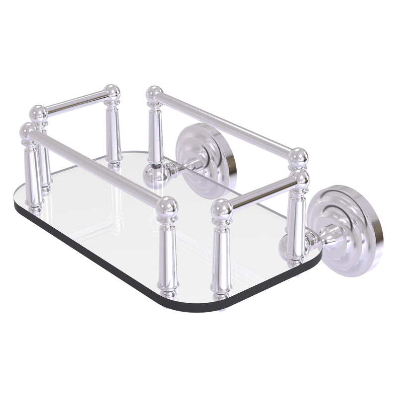 Que New Collection Wall Mounted Glass Guest Towel Tray