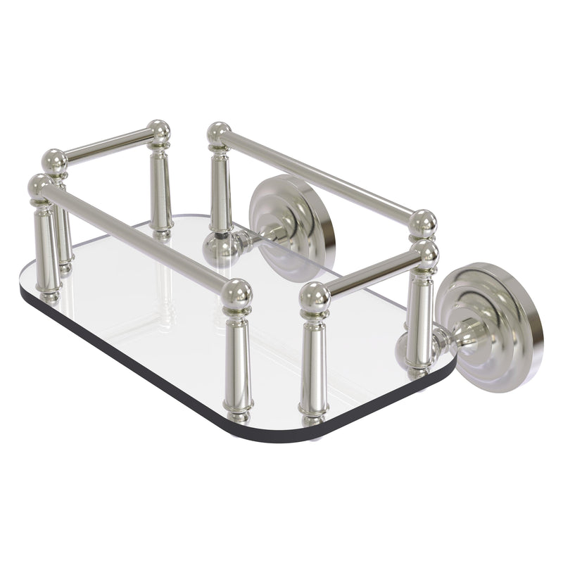 Que New Collection Wall Mounted Glass Guest Towel Tray