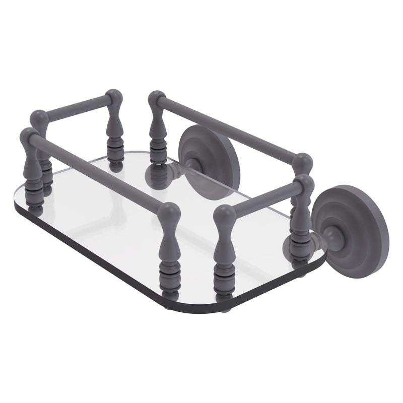 Que New Collection Wall Mounted Glass Guest Towel Tray