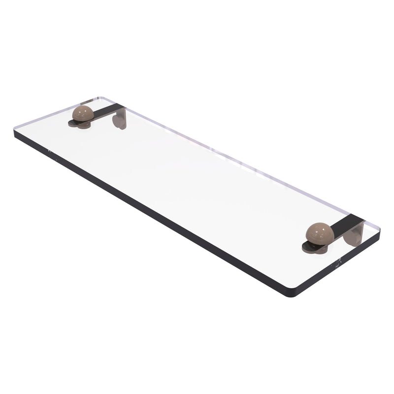 Glass Vanity Shelf with Beveled Edges