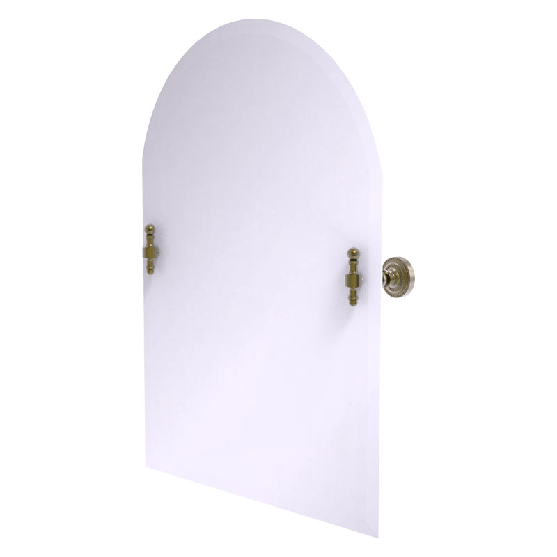 Frameless Arched Top Tilt Mirror with Beveled Edge