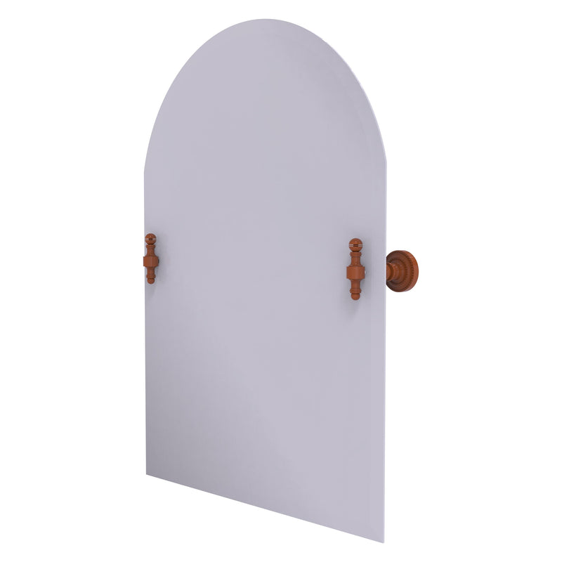 Frameless Arched Top Tilt Mirror with Beveled Edge