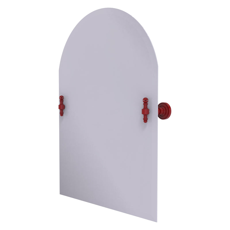 Frameless Arched Top Tilt Mirror with Beveled Edge