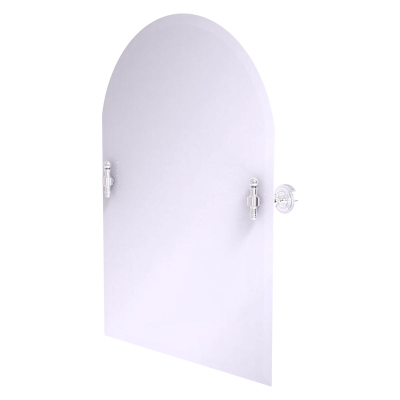 Frameless Arched Top Tilt Mirror with Beveled Edge