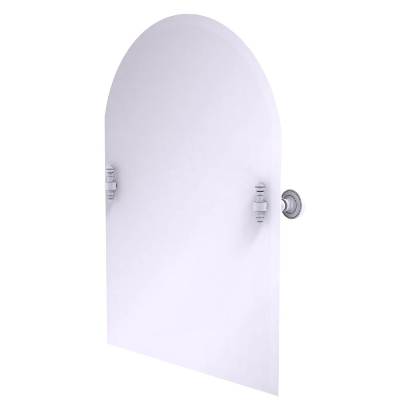 Frameless Arched Top Tilt Mirror with Beveled Edge