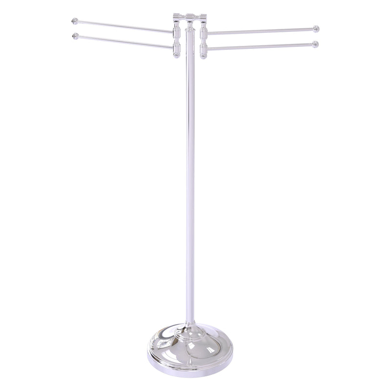 Towel Stand with 4 Pivoting Swing Arms