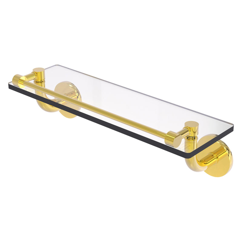 Remi Collection Glass Vanity Shelf with Gallery Rail