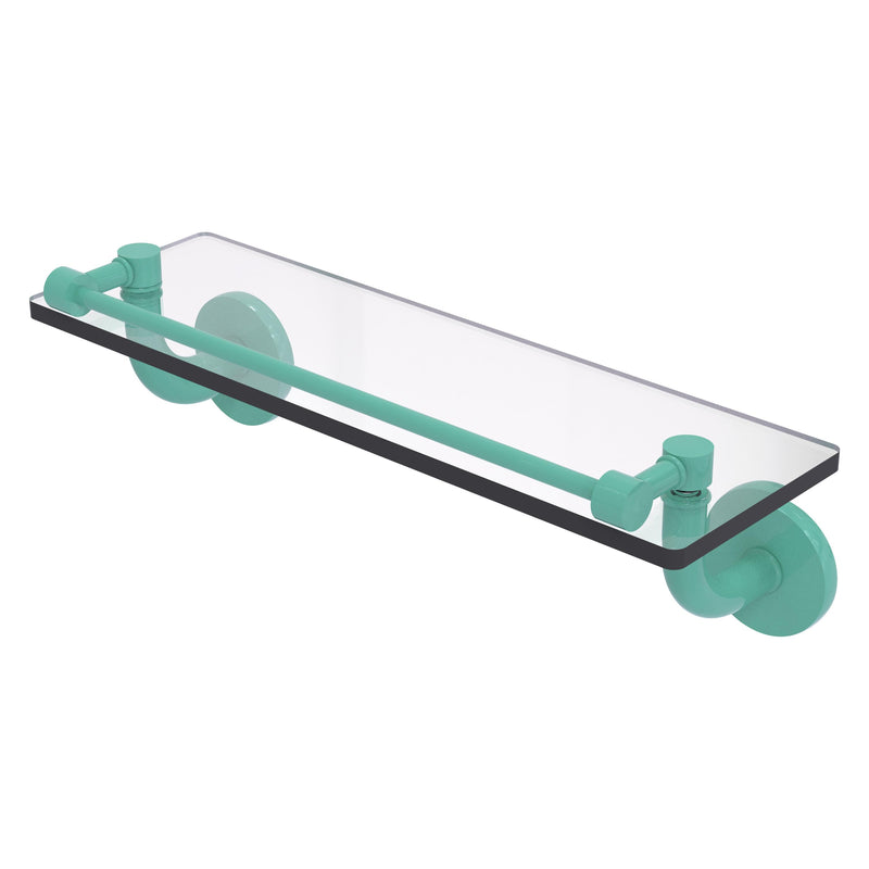 Remi Collection Glass Vanity Shelf with Gallery Rail