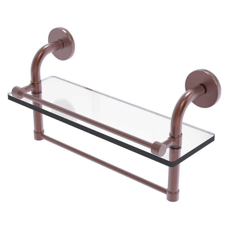 Remi Collection Gallery Glass Shelf with Towel Bar