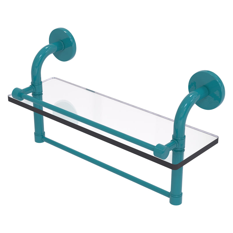 Remi Collection Gallery Glass Shelf with Towel Bar