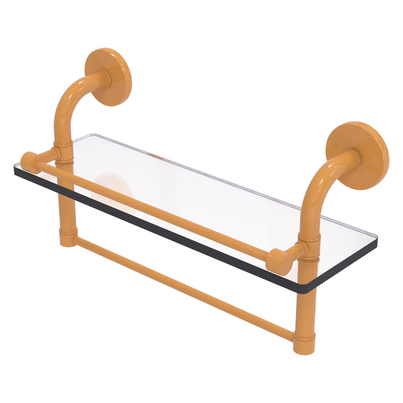 Remi Collection Gallery Glass Shelf with Towel Bar