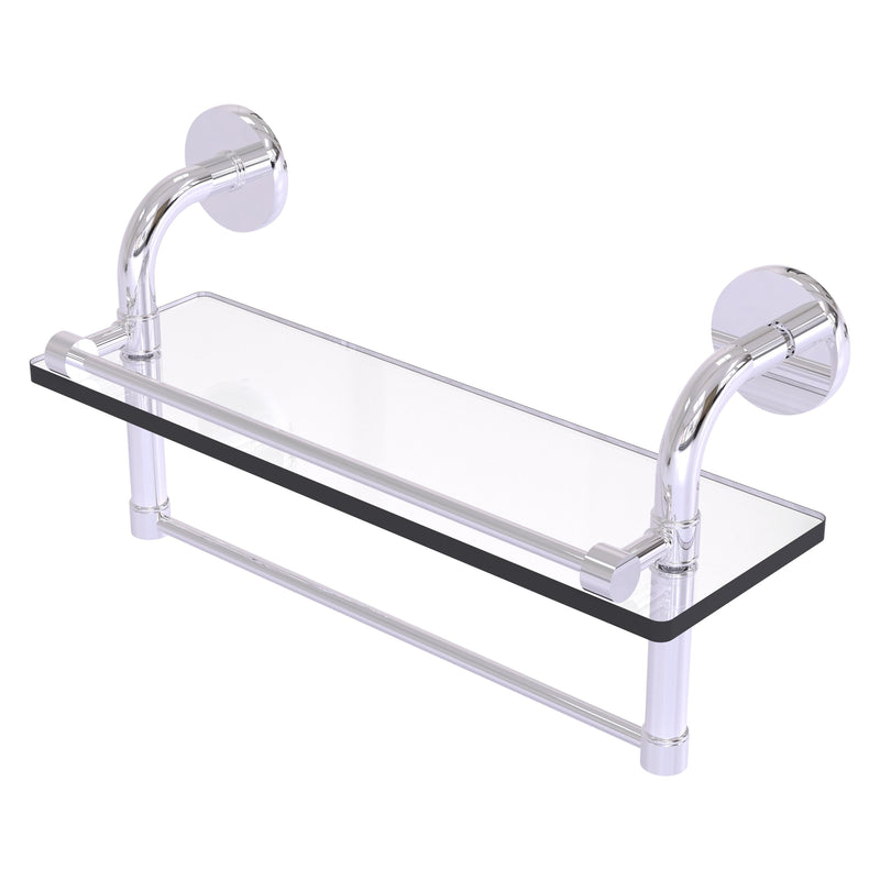 Remi Collection Gallery Glass Shelf with Towel Bar