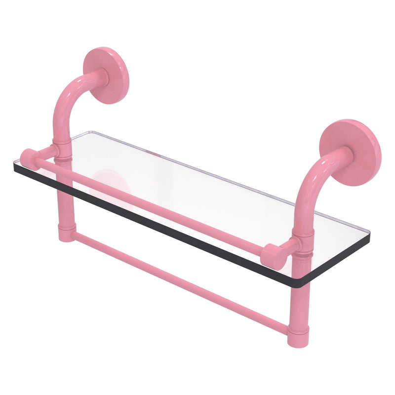 Remi Collection Gallery Glass Shelf with Towel Bar