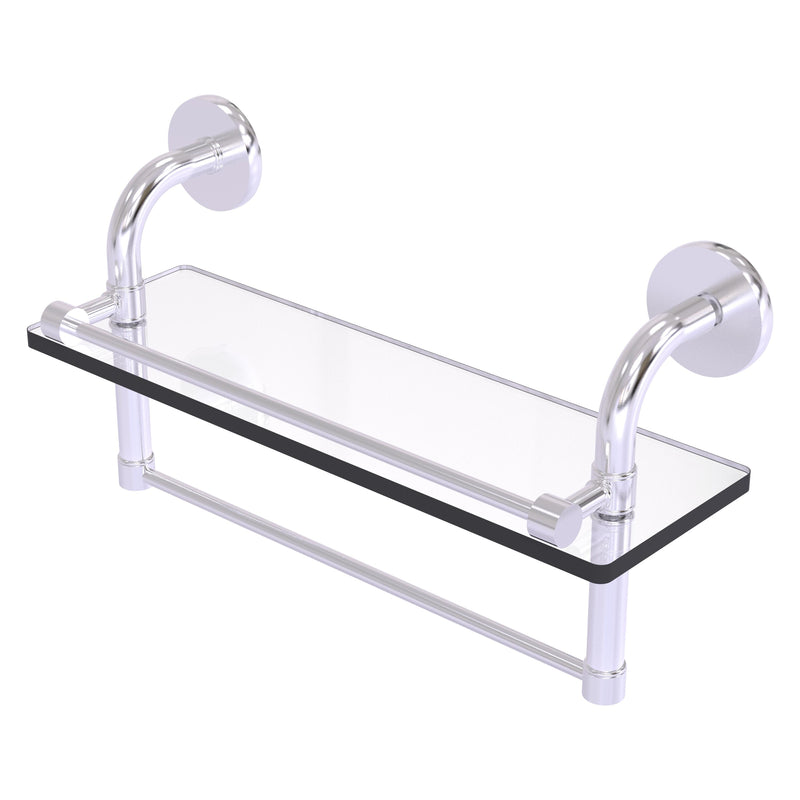 Remi Collection Gallery Glass Shelf with Towel Bar