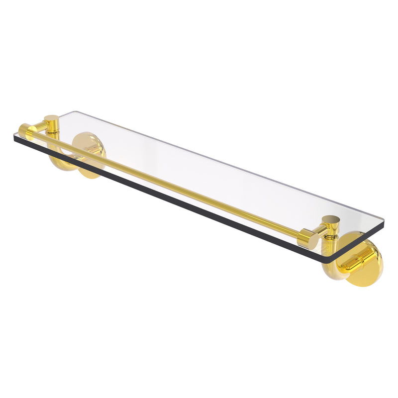 Remi Collection Glass Vanity Shelf with Gallery Rail