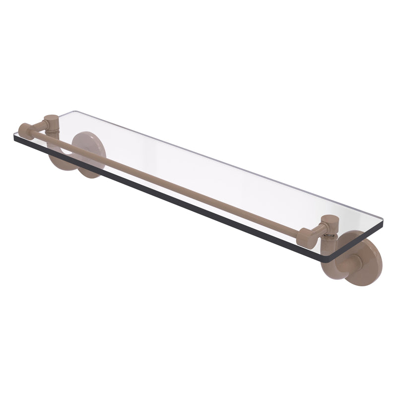 Remi Collection Glass Vanity Shelf with Gallery Rail