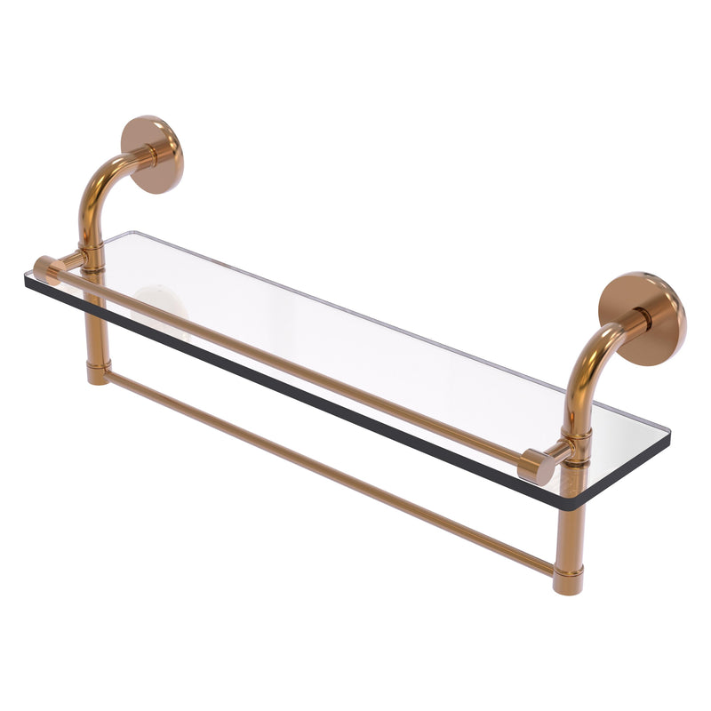 Remi Collection Gallery Glass Shelf with Towel Bar