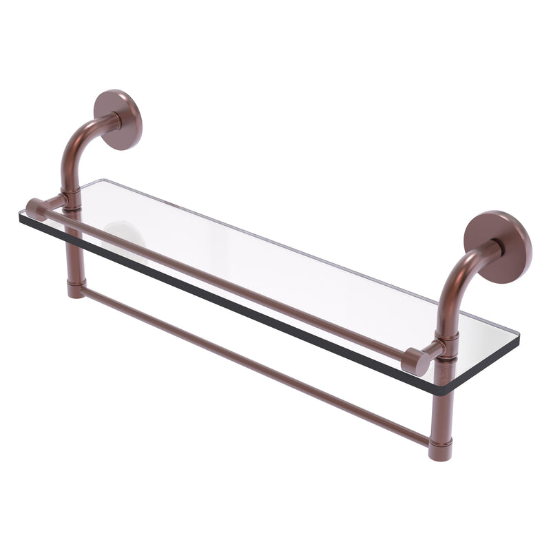 Remi Collection Gallery Glass Shelf with Towel Bar